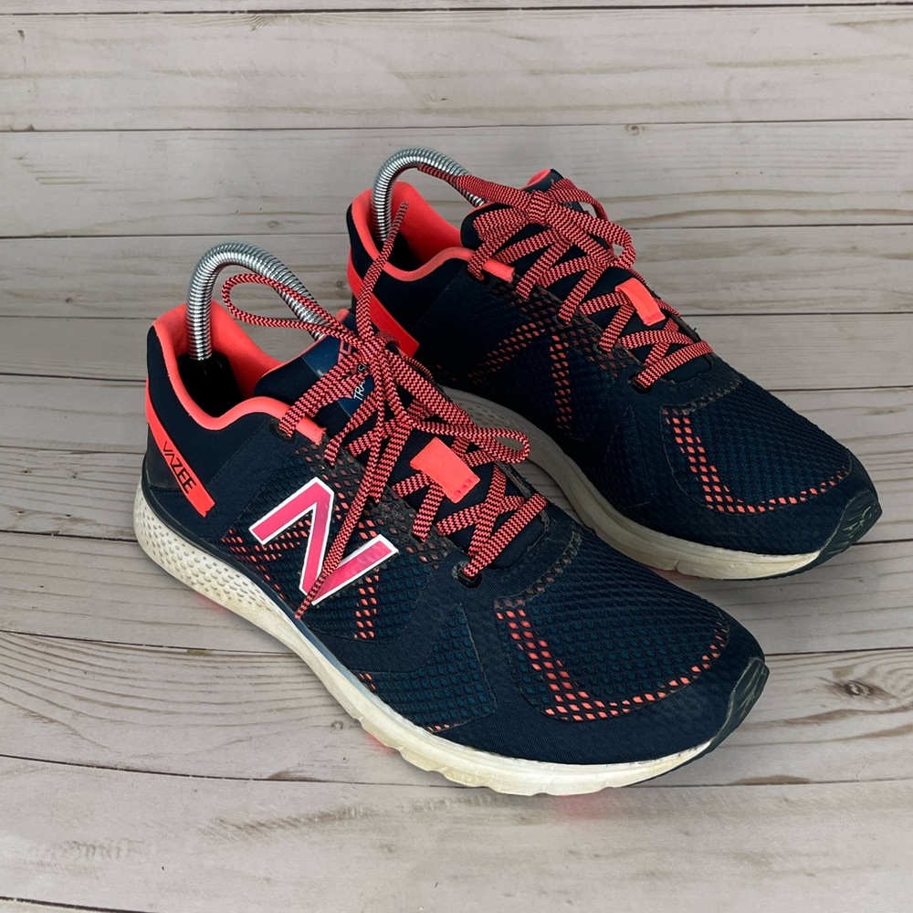 New Balance Vazee dark blue and hot pink athletic shoes 10